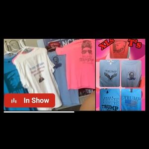 Men's Graphic T-Shirt - Blue, White, Pink